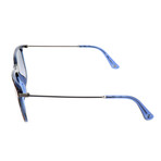 Police Men's Sunglasses // SPL572N // Transparent Blue + Havana