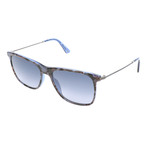 Police Men's Sunglasses // SPL572N // Transparent Blue + Havana