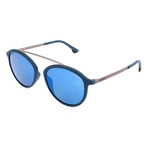 Police Men's Sunglasses // SPL496 // Matte Full Blue