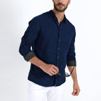 Button-Up Shirt // Indigo (L)