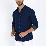 Button-Up Shirt // Indigo (2XL)