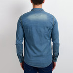 Washed Denim Shirt // Blue (XL)
