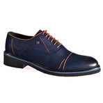 Aurelio Shoes // Navy Blue + Brown (Euro: 43)