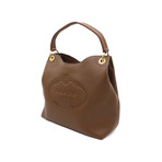 Prada // Vitello Phenix Leather Tote Handbag // Brown