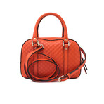 Gucci // Leather GG Top Handle Shoulder Handbag // Orange