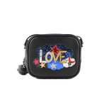 Saint Laurent // Leather 'Love' Mini Blogger Shoulder Handbag // Black