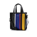 Balenciaga // Lambskin Leather XXS Bazar Shopper Handbag // Multicolor Striped