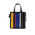 Balenciaga // Lambskin Leather XXS Bazar Shopper Handbag // Multicolor Striped