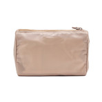 Prada // Nylon Cosmetic Bag // // Tan