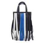 Balenciaga // Lambskin Leather XXS Bazar Fringe Shopper Handbag // Black