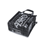 Balenciaga // Lambskin Leather XXS Bazar Graffiti Shopper Handbag // Black