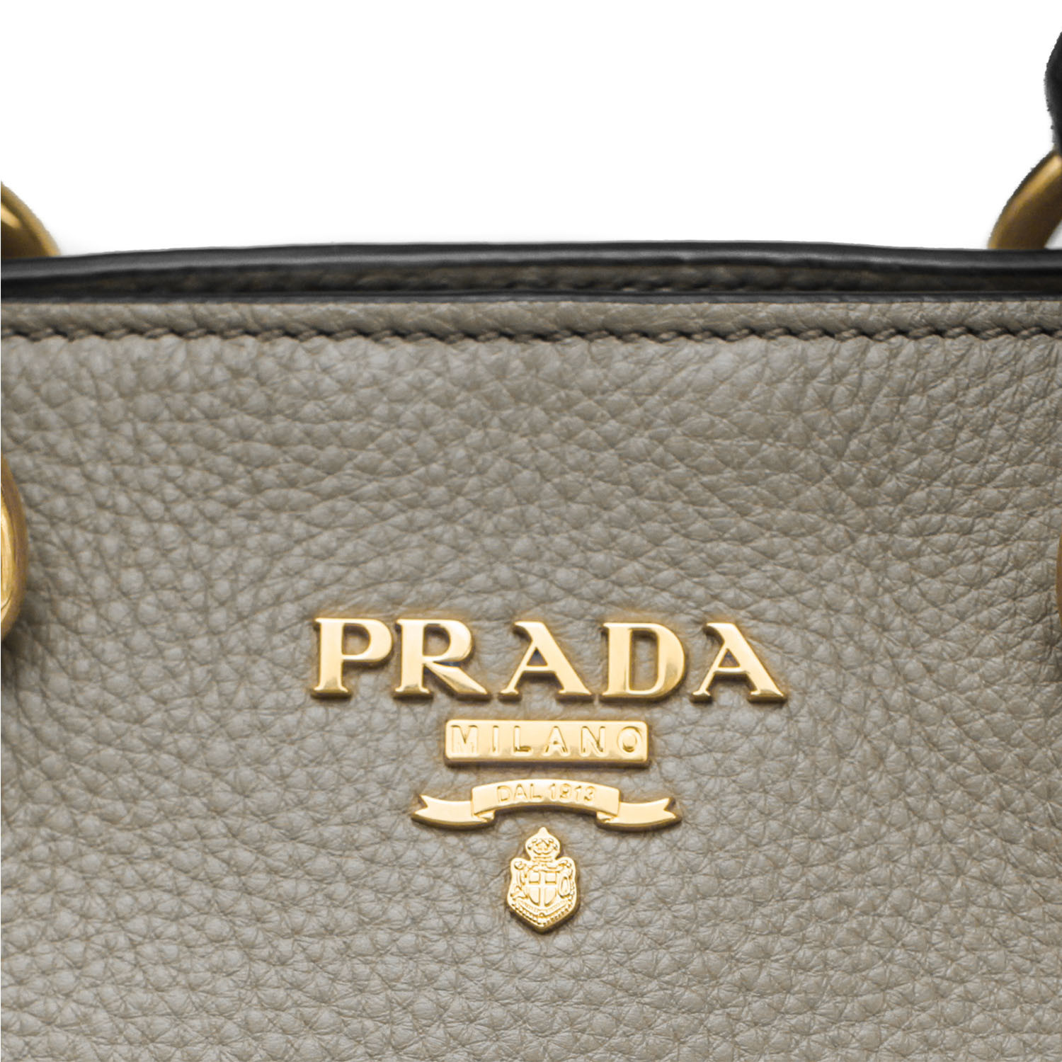 Prada // Vitello Phenix Leather Large Tote Handbag // Gray - Women's