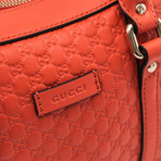 Gucci // Leather GG Top Handle Shoulder Handbag // Orange