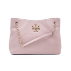 Tory Burch // Leather Britten Triple Compartment Tote Handbag // Pink