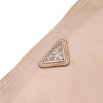 Prada // Nylon Cosmetic Bag // // Tan