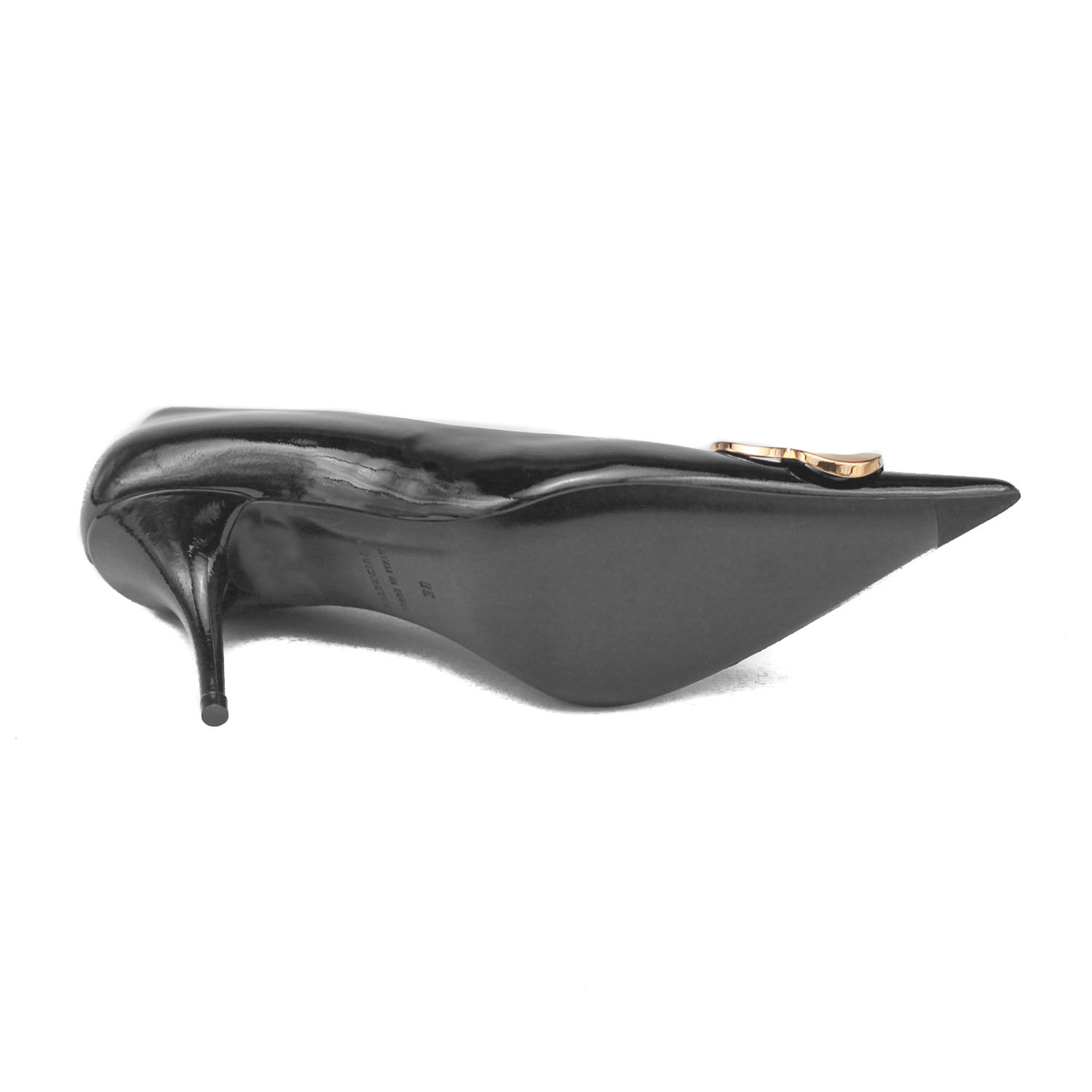 Balenciaga // Patent Leather BB Knife High Heel Pumps // Black (US: 7 ...
