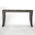 Jan Hair-on-Hide Leather Console Table