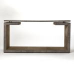 Proctor Leather Console Table