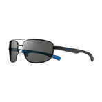 Unisex Wraith Polarized Sunglasses // Black + Graphite