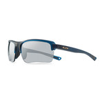 Men's Crux C Polarized Sunglasses // Matte Navy Crystal + Graphite Lens