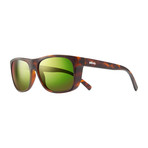 Unisex Lukee Polarized Sunglasses // Dark Tortoise + Green Water