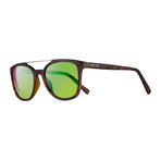 Unisex Clayton Polarized Sunglasses // Matte Tortoise + Green Water