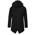Parka Winter Coat // Black (2XL)