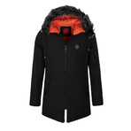 Parka Winter Coat // Black (XL)