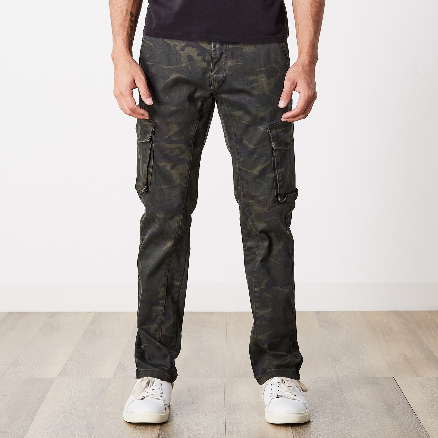 Slim Fit Cargo Pant // Olive Camo (30WX30L) - Xray Jeans - Touch of Modern