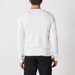 Slim V-Neck Sweater // Off White (M)