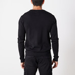 Slim Crew Neck Sweater // Black (XL)