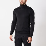 Classic Turtle Neck Sweater // Black (XL)