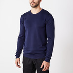 Slim Crew Neck Sweater // Navy (M)