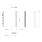 Hyperdrive 6-in-1 USB-C Hub // iPadPro 2018 (Space Gray)