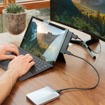 HyperDrive 5-in-2 // Microsoft Surface Pro 4/5/6 (Black)