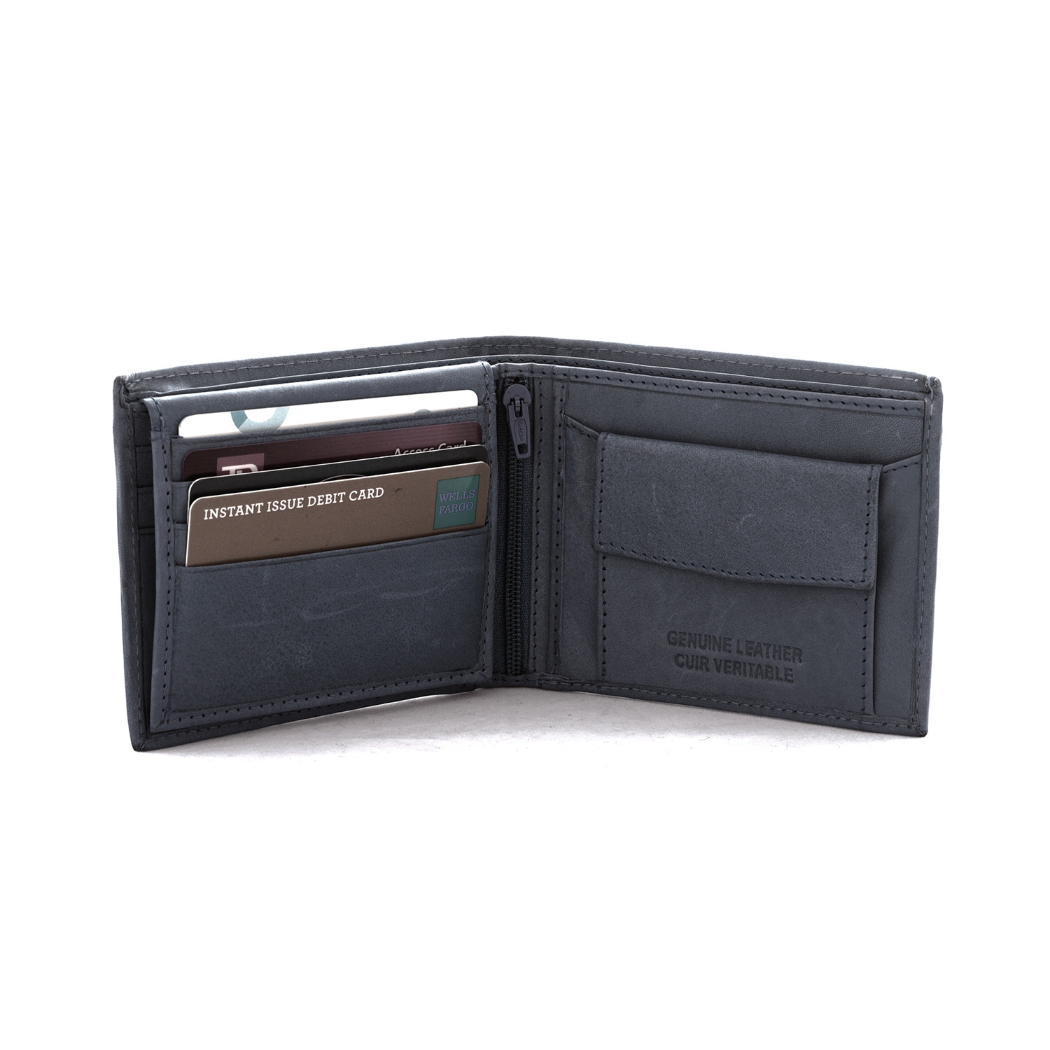 Leather RFID Wallet // Blue Cobalt - Armoir - Touch of Modern