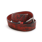 Perforated Belt // Red (Size 32")