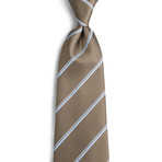 Ferrara Silk Dress Tie // Brown