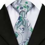 Asti Silk Dress Tie // Silver