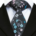 Ancona Silk Dress Tie // Black