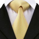 Bologna Silk Dress Tie // Gold
