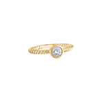Estate 14K Yellow Gold Diamond Ring // Ring Size: 7.5