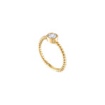Estate 14K Yellow Gold Diamond Ring // Ring Size: 7.5