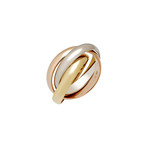 Vintage Cartier 18k Three-Tone Gold Trinity Ring // Ring Size: 6