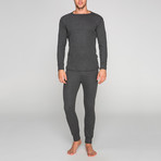 Orion Thermal Top + Bottom Base Layer Set // Anthracite (XL)