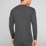 Luca Long Sleeve Thermal Base Layer Top // Anthracite (L)