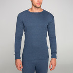 Luca Long Sleeve Thermal Base Layer Top // Navy (S)
