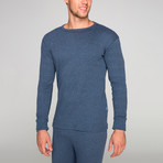 Luca Long Sleeve Thermal Base Layer Top // Navy (L)