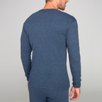Luca Long Sleeve Thermal Base Layer Top // Navy (2XL)