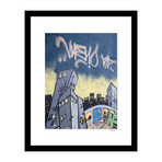 Skyline Graffiti (14"W x 18"H x 4"D)